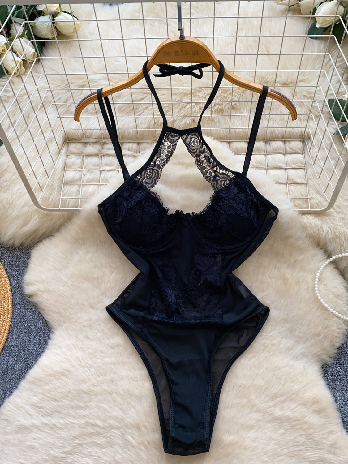 Foamlina Sexy Damen Neckholder – Lace Teddy Lingerie Bewertung und Preis