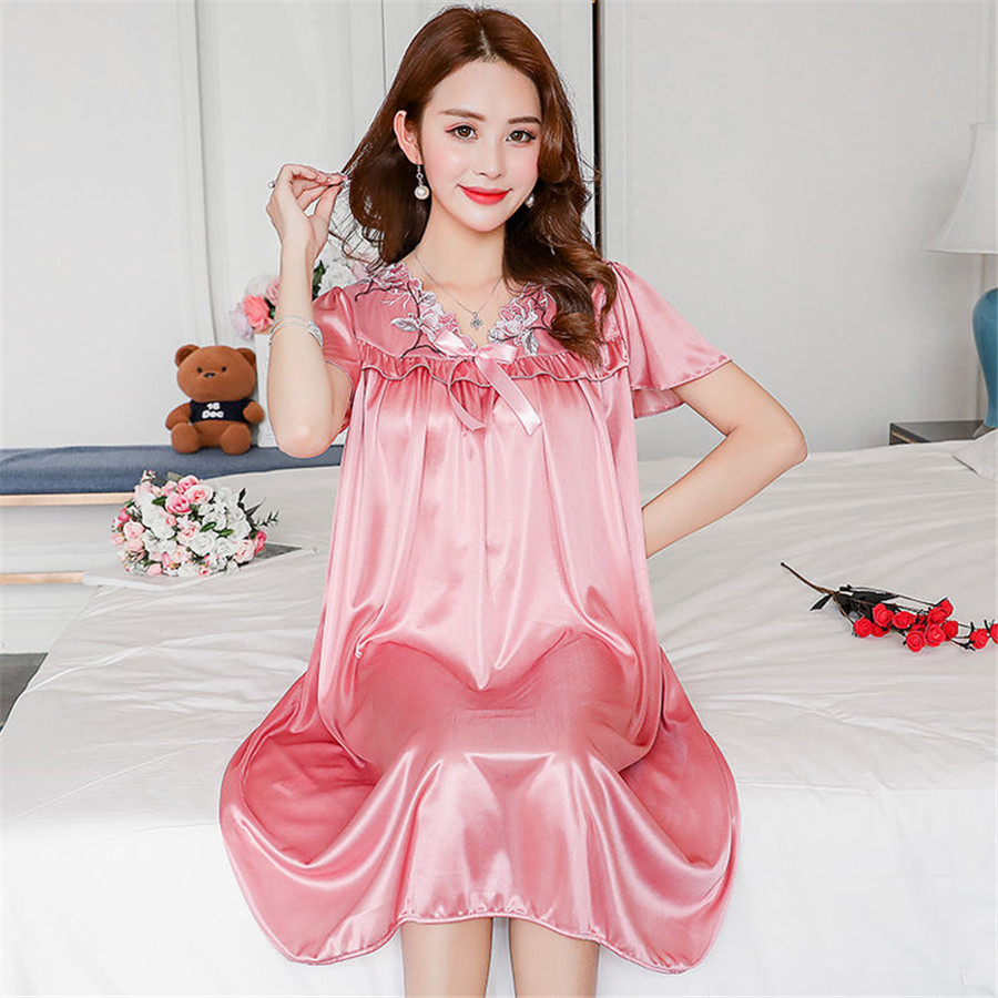 NEUE Sommer Eis Seide Nachthem – Robe Silk Women Bewertung und Preis