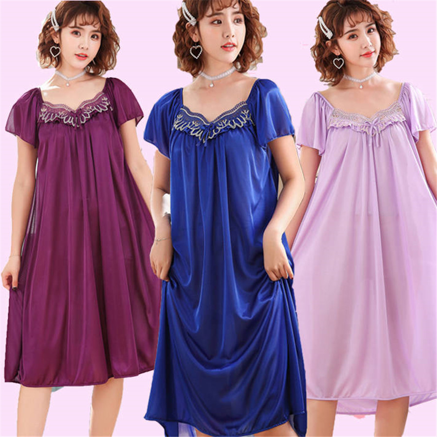 NEUE Sommer Eis Seide Nachthem – Robe Silk Women Bewertung und Preis